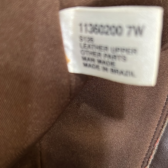 NATURALIZER  Women’s Boots  LEATHER Size 7W  color Brown Heels 3.5” - Picture 11 of 16